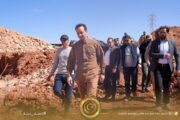 رئيس الحكومة الليبية ومدير صندوق إعادة إعمار ليبيا يتفقدان منطقة البياضة