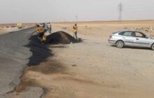 شباب محلة غدوه بسبها يطلقون حملة لصيانة الطريق الرابط بين المدينة ومناطق الجنوب