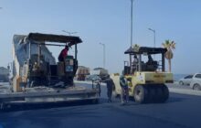 تنفيذ المرحلة السادسة لمشروع طريق حي الأندلس البحري بطرابلس