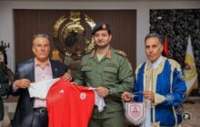 رئيس أركان الوحدات الأمنية يستقبل وفدا من مجلس إدارة نادي العروبة - العجيلات