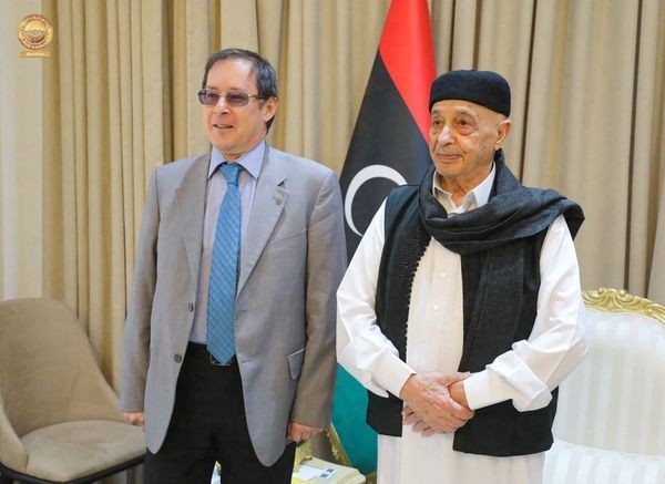 لقاء بين رئيس مجلس النواب والسفير الروسي لمناقشة الأزمة الليبية