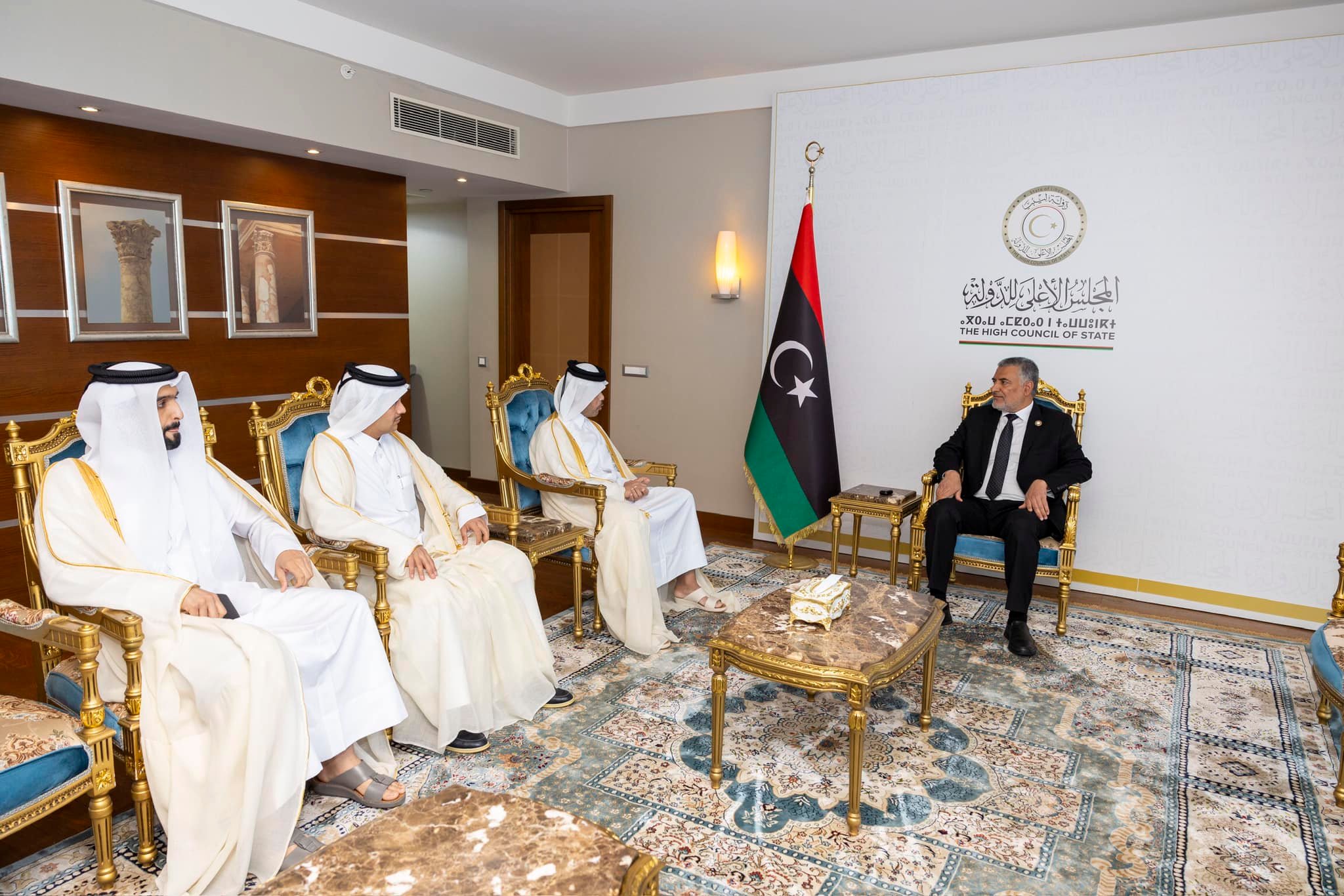 تكالة يبحث مع السفير القطري آخر مستجدات الوضع السياسي في ليبيا
