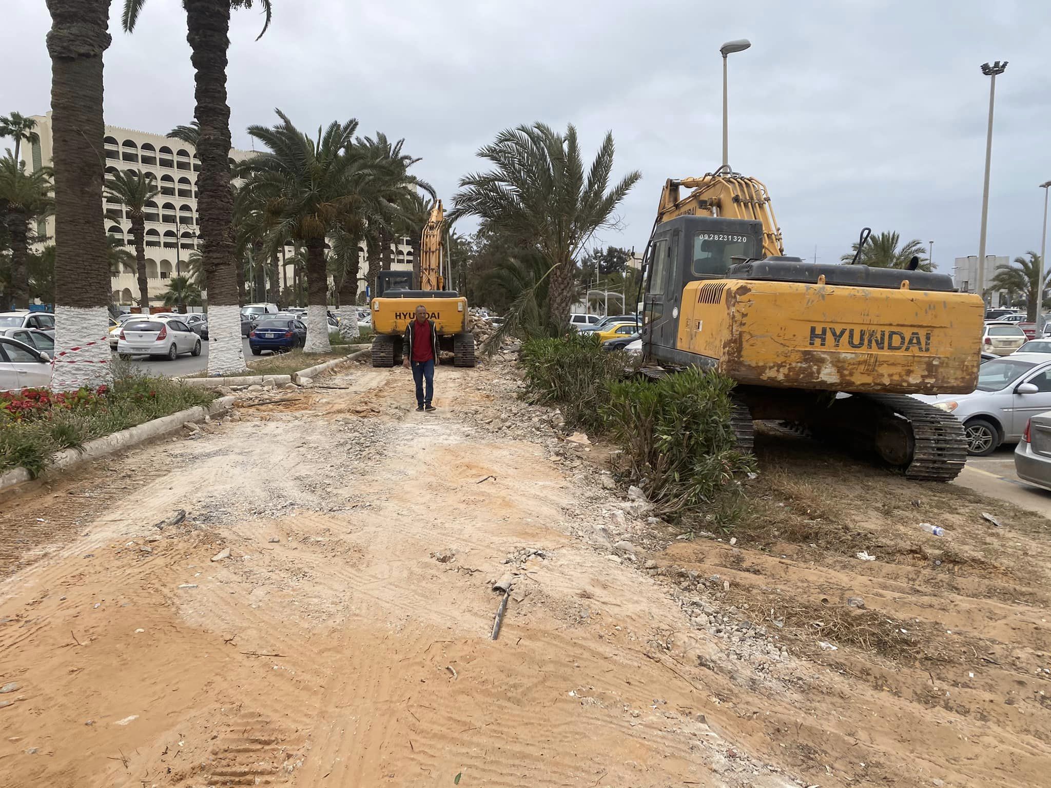 البدء في مشروع تحسين وتطوير منطقة الكورنيش العلوي بمدينة طرابلس