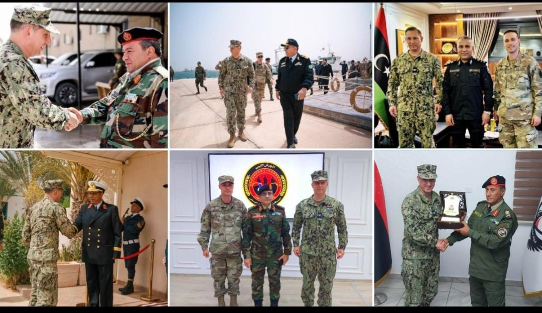 وفد عسكري أمريكي يزور مناطق عسكرية في مدينتي مصراتة والخمس