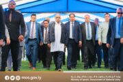 وزراء الشباب والرياضة العرب يزورون ملعب طرابلس الدولي