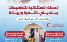 استمرار الحملة الاستثنائية لتطعيم الأطفال في الكفرة وربيانة