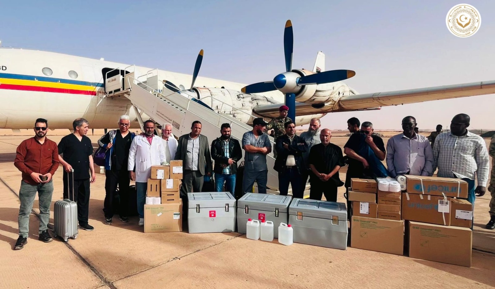 وزارة الصحة بالحكومة الليبية ترسل شحنة من التطعيمات لمدينة الكفرة