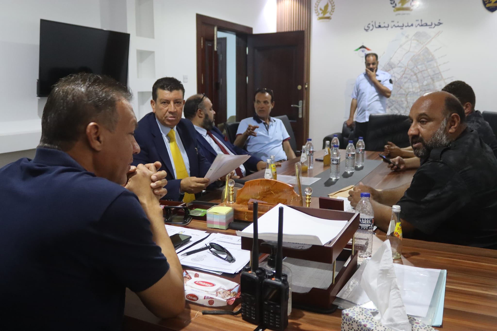 تنسيق مشترك بين جهاز الحرس البلدي ومصلحة أملاك الدولة لإزالة التعديات على الممتلكات العامة