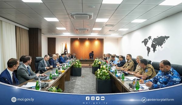 داخلية الوحدة تبحث مع وفد أمني أوروبي قضايا الهجرة وأمن الحدود