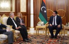 المنفي يستقبل سفير تركيا بمناسبة إنتهاء عمله في ليبيا