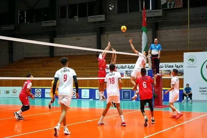 منتخب ليبيا للناشئين لكرة الطائرة يحقق فوزا هاما في البطولة العربية
