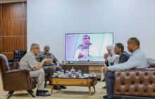 وزيرا الحكم المحلي والبيئة بالحكومة الليبية يبحثان الأوضاع الخدمية ببلدية العوينات