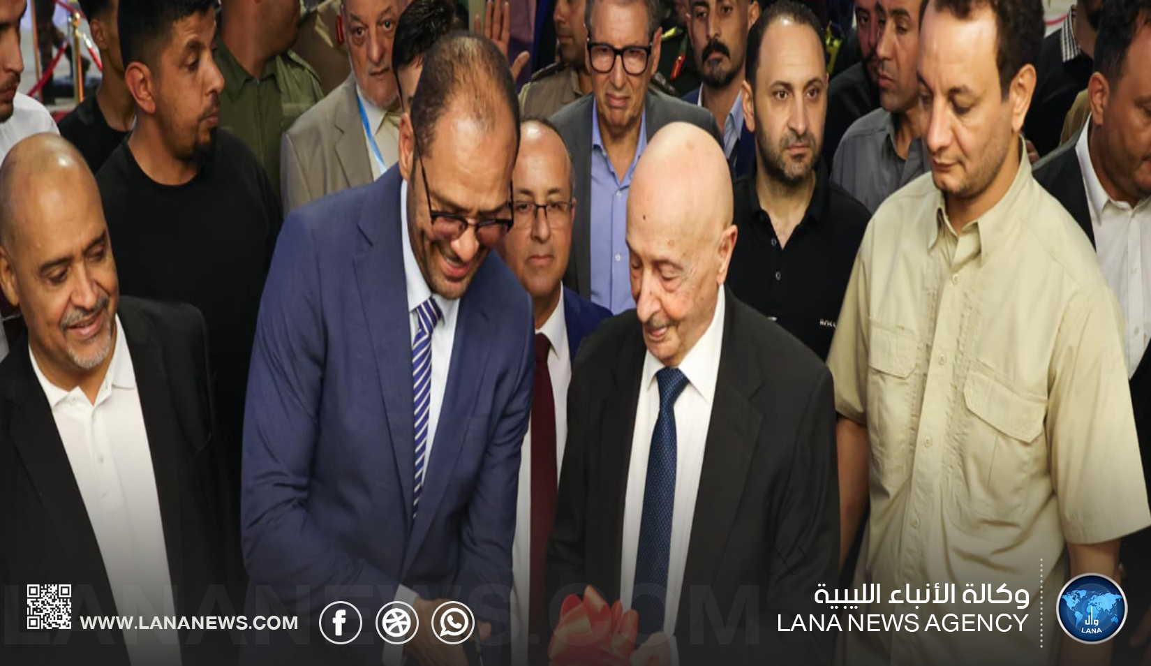 رئيس مجلس النواب ووزير الصحة ومدير صندوق التنمية يفتتحون مستشفى الهريش في درنة