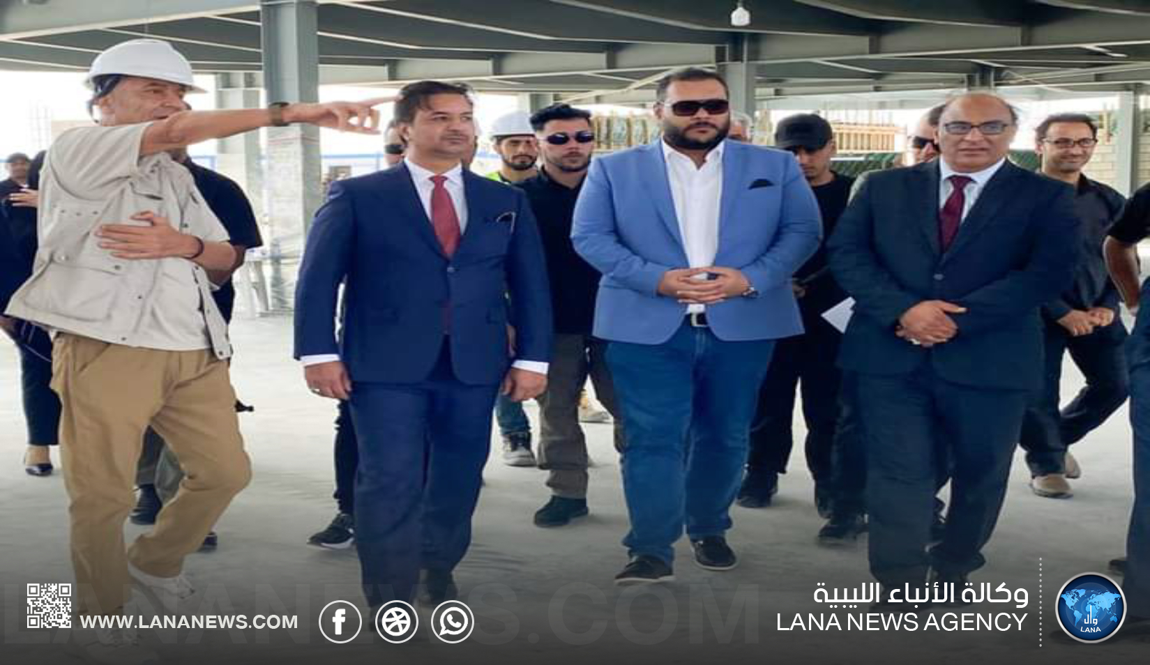 الصديق حفتر ومدير الجهاز الوطني للتنمية يتفقدان مشروعات سرت
