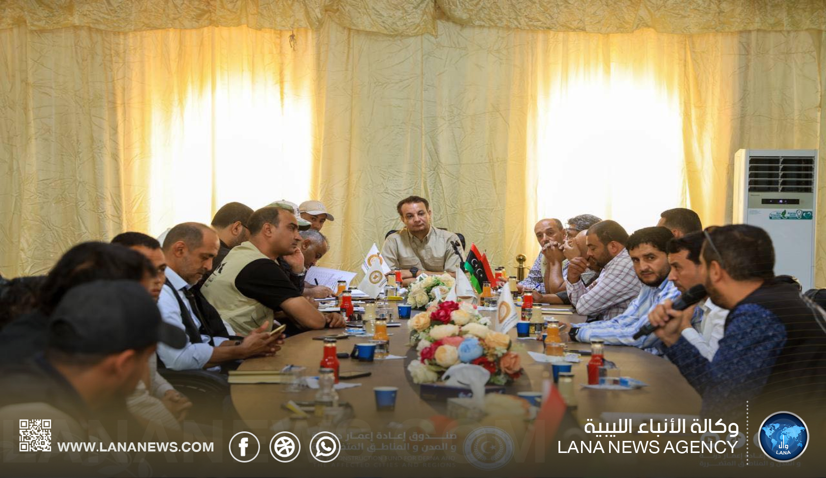 مدير صندوق إعمار ليبيا يُتابع تقّدم مشروعات الإعمار في درنة