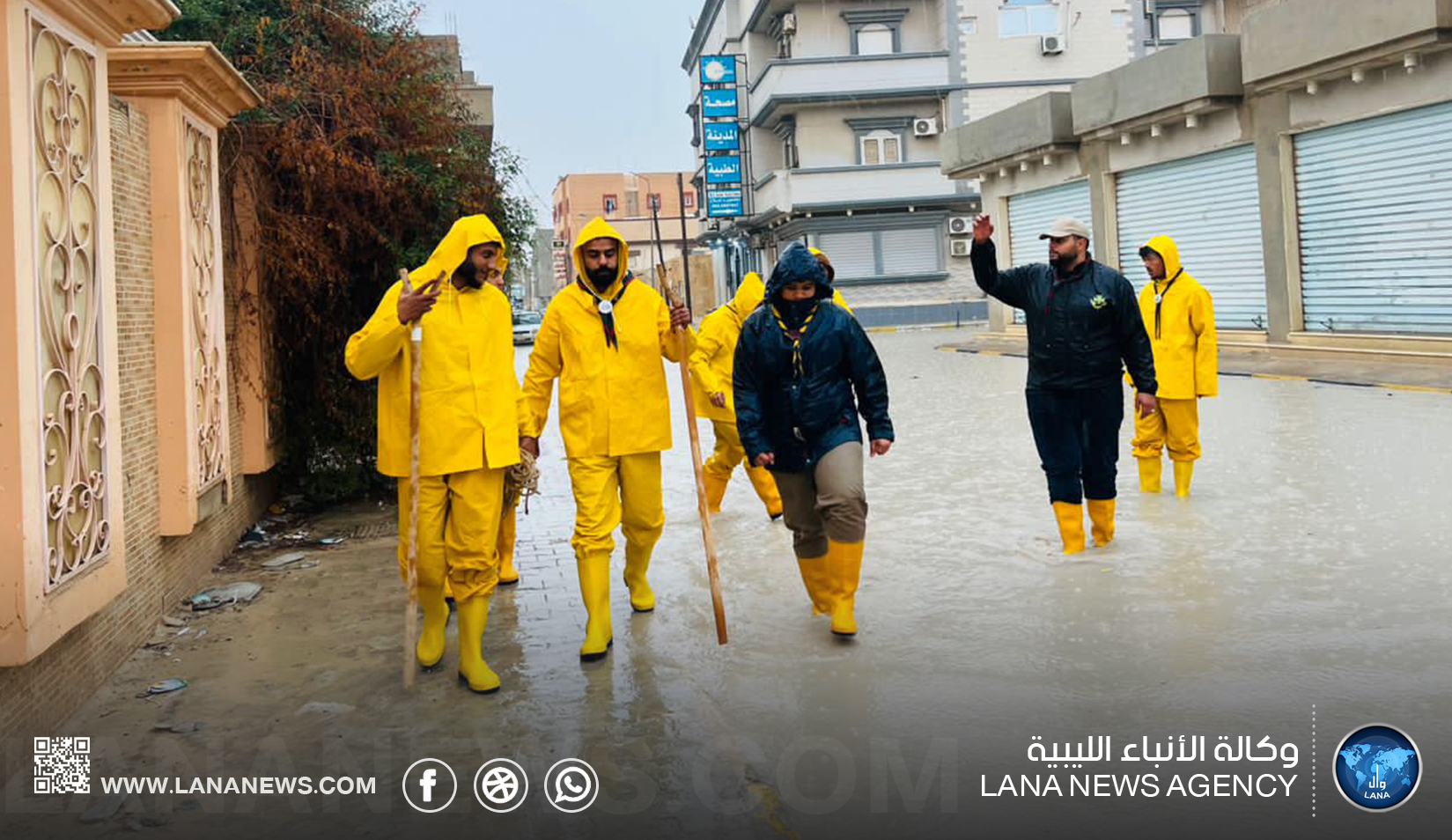 غرفة طوارئ كشاف إجدابيا تقدم نموذجاً للتكاتف في مواجهة الأزمات الجوية