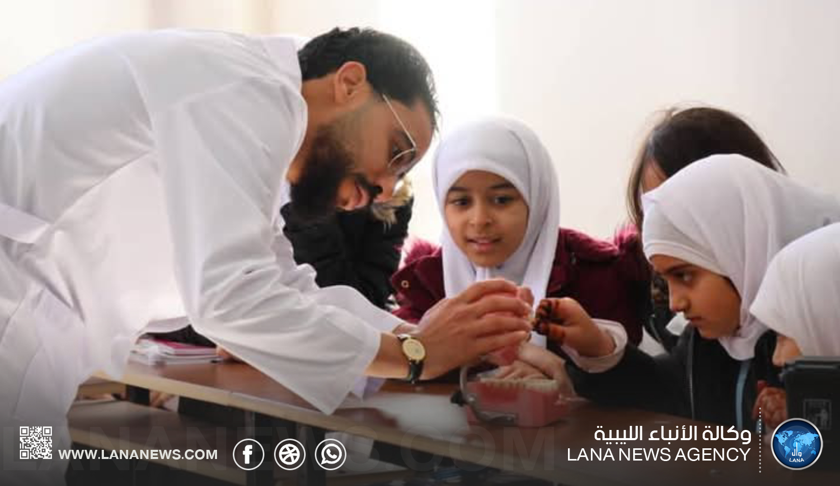 حملة توعوية لطلاب الابتدائية في سرت حول صحة الفم والأسنان