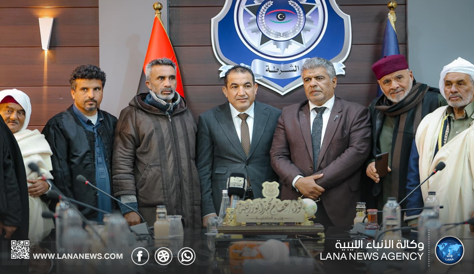 وزير الداخلية يستقبل وفد حكماء قبيلة الفوايد لبحث تحديات المنطقة