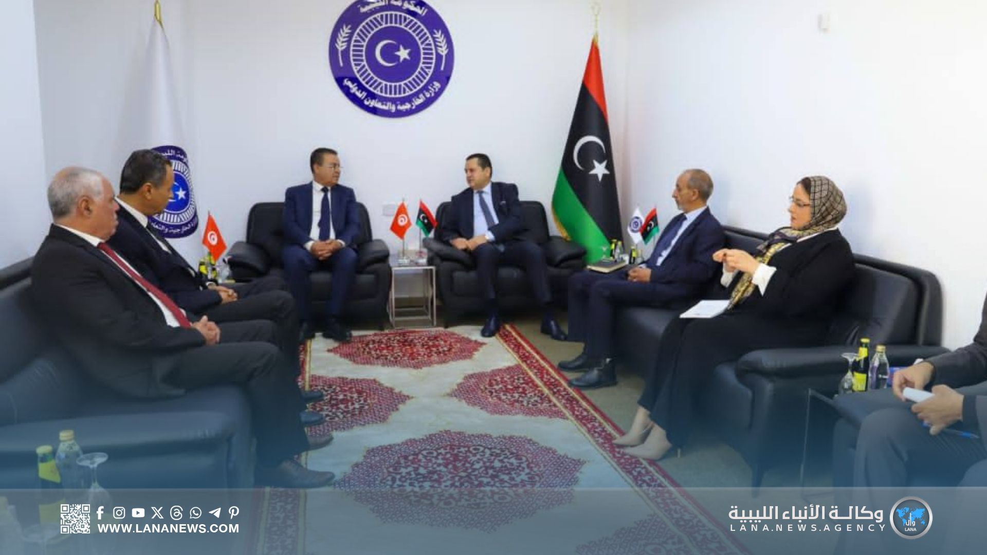 «الحويج» يستقبل الأمين العام لحركة الشعب التونسية