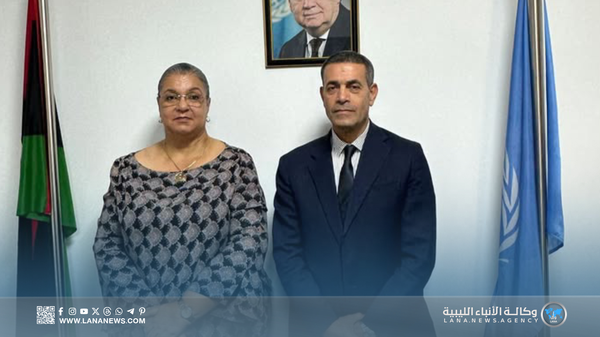 الممثلة الأممية تناقش مع رئيس المفوضية تحضيرات الانتخابات البلدية