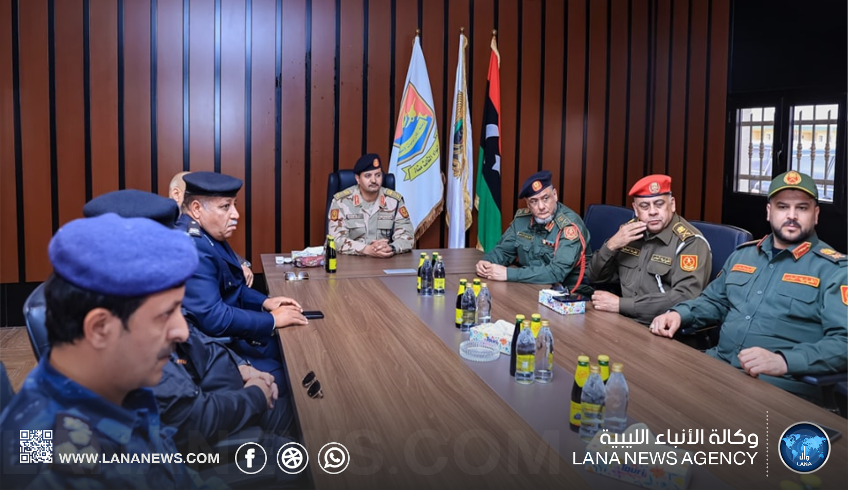 رئيس أركان الوحدات الأمنية يبحث التنسيق بين الجهات الأمنية والعسكرية بمدينة طبرق
