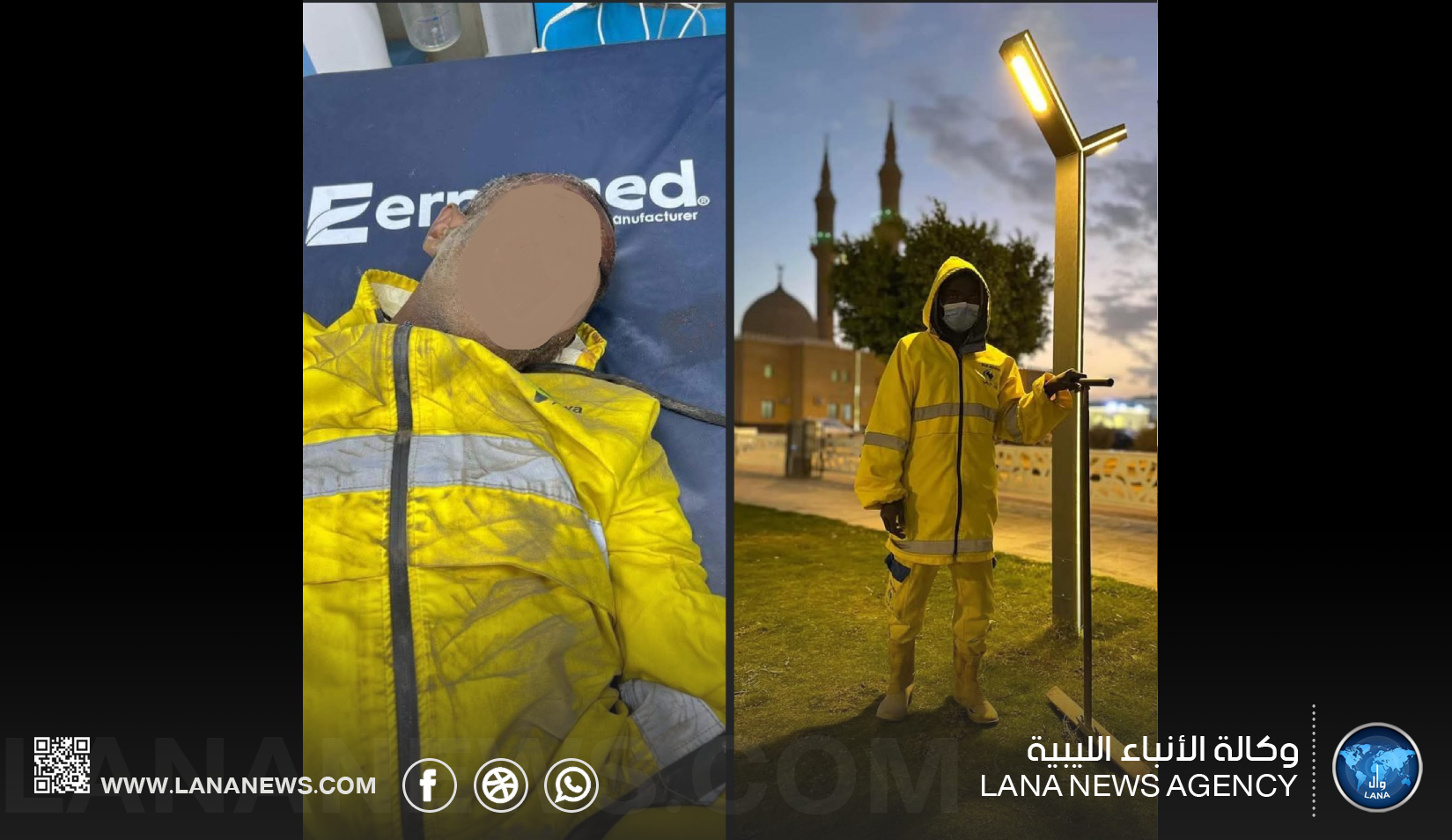 إلقاء القبض على سائق مركبة تسبب في دهس عامل نظافة بأجدابيا