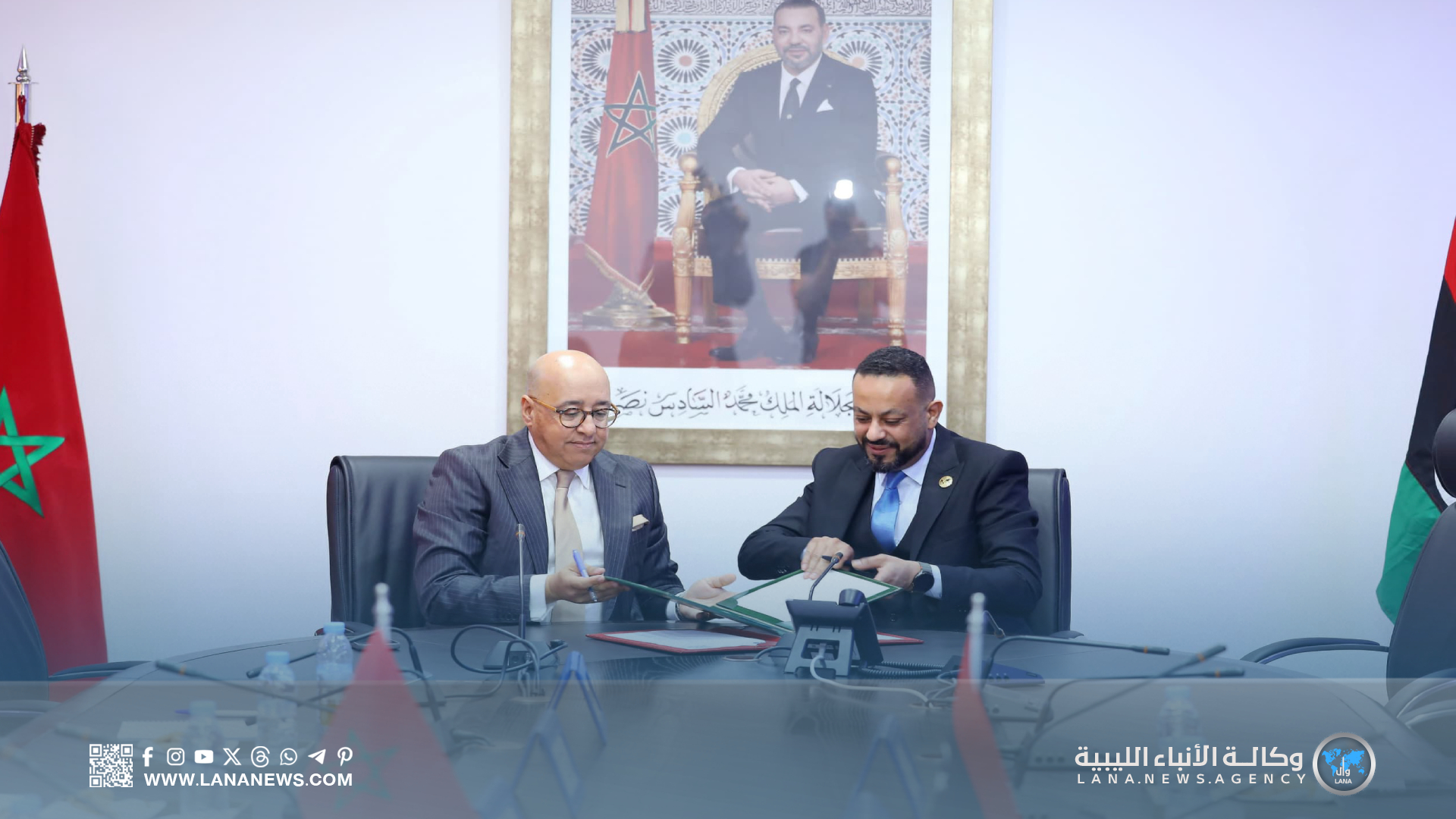 وكالة الأنباء الليبية توقع اتفاقية تعاون وشراكة مع وكالة أنباء المغرب العربي