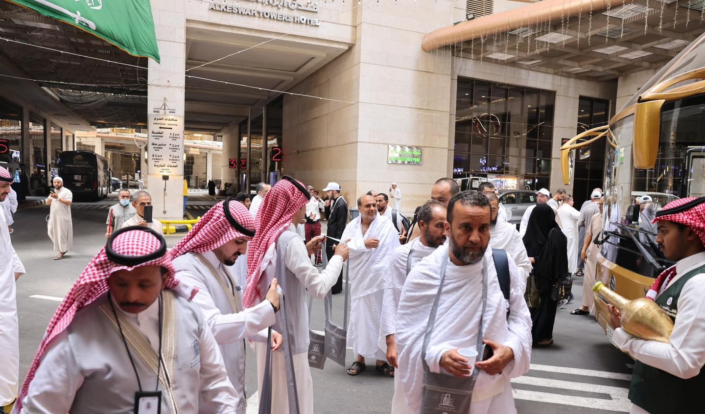 وصول الفوج الثالث من حجاج المنطقة الوسطى إلى الأراضي المقدسة