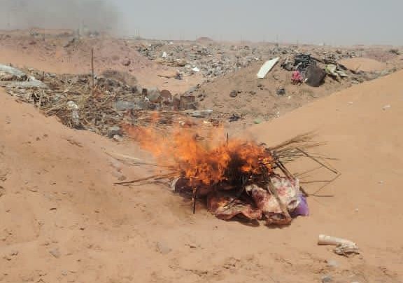 ضبط وإعدام لحوم فاسدة في مدينة الكفرة