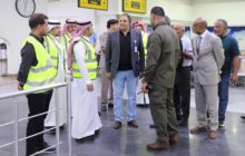 وفد من الطيران المدني السعودي يزور مطار بنينا الدولي ببنغازي