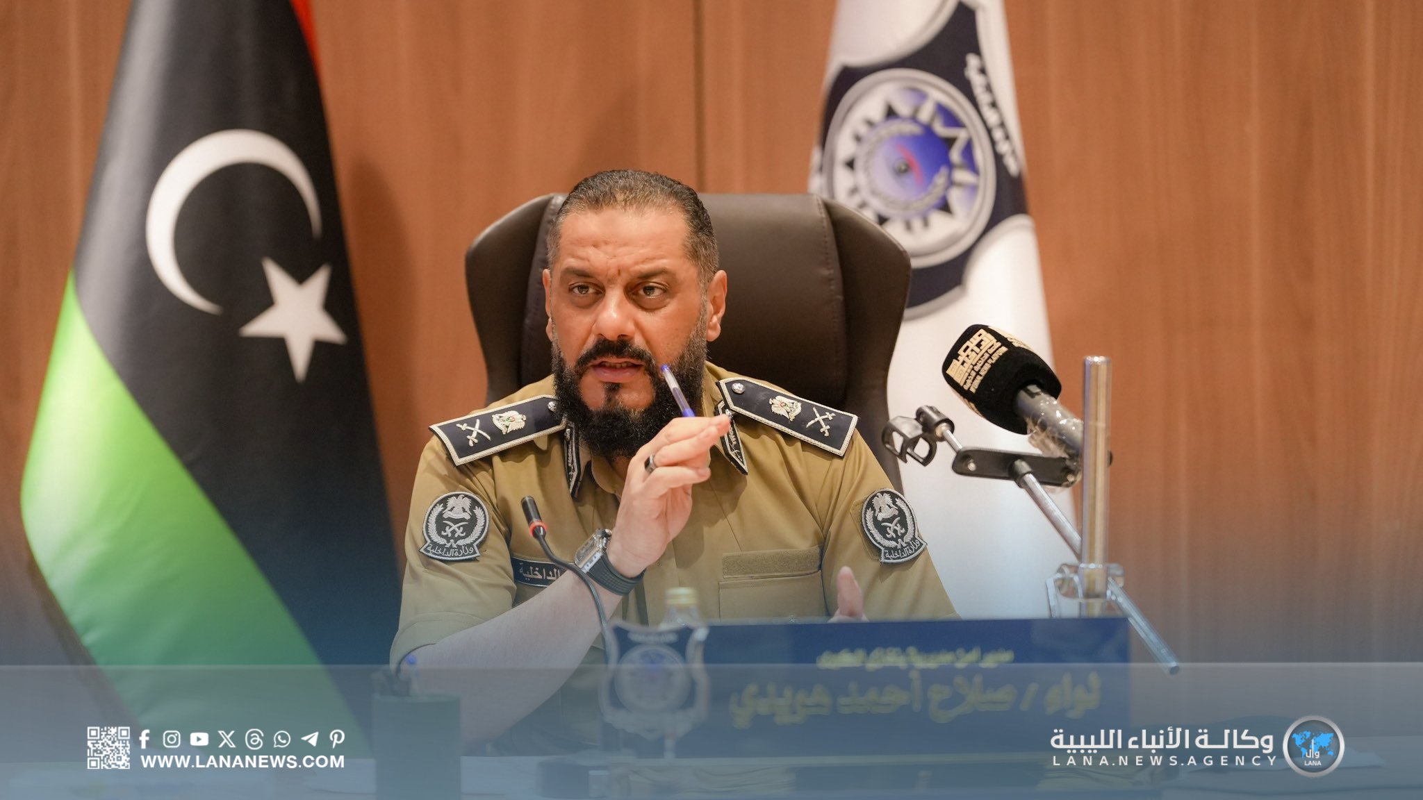 مدير أمن بنغازي الكبرى يعيد هيكلة مراكز شرطة تابعة للمديرية