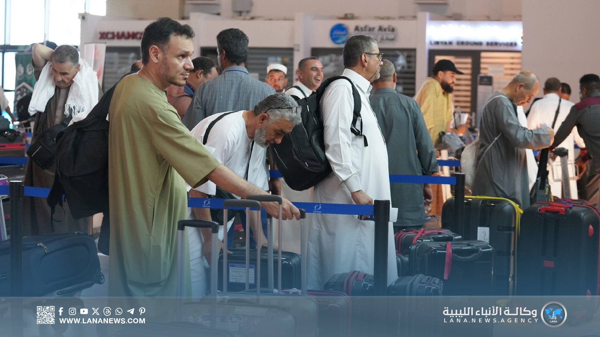 استمرار تفويج الحجاج الليبيين نحو الأراضي المقدسة