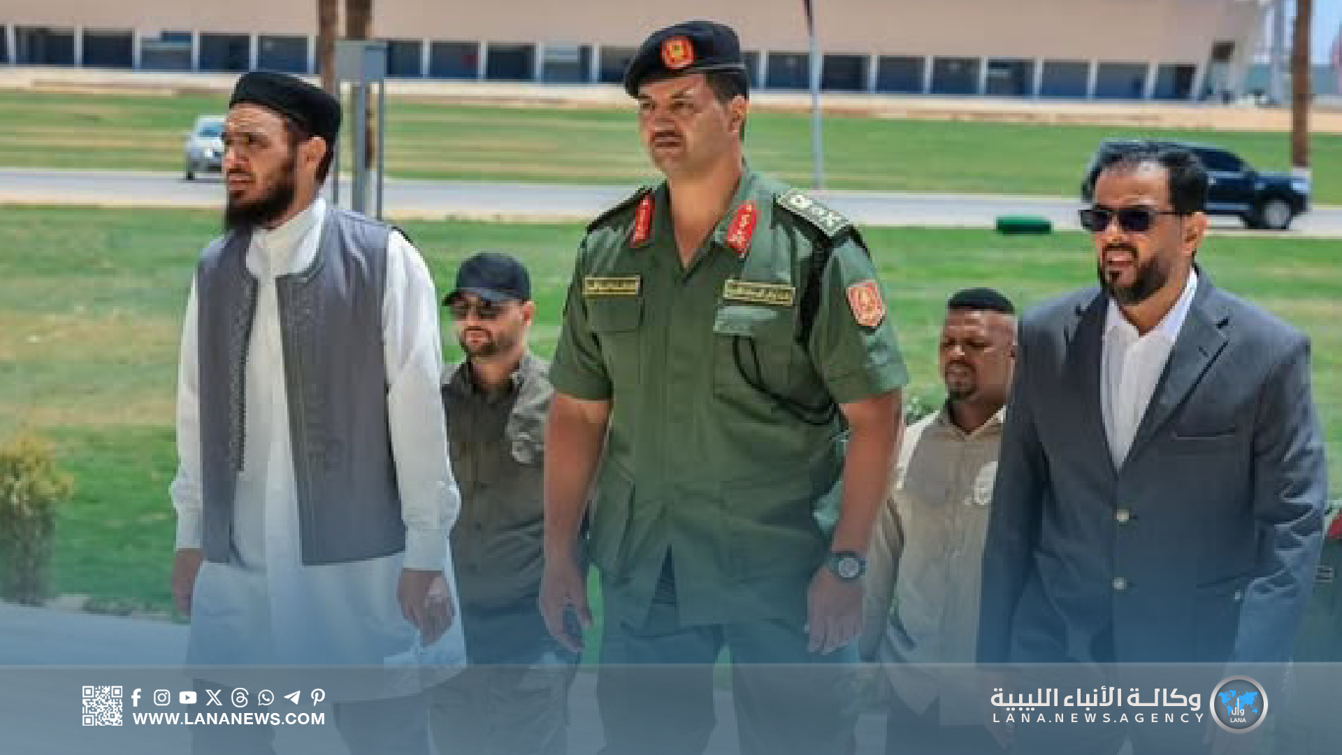 افتتاح مسجد خالد بن الوليد بمدينة المشير خليفة حفتر العسكرية 