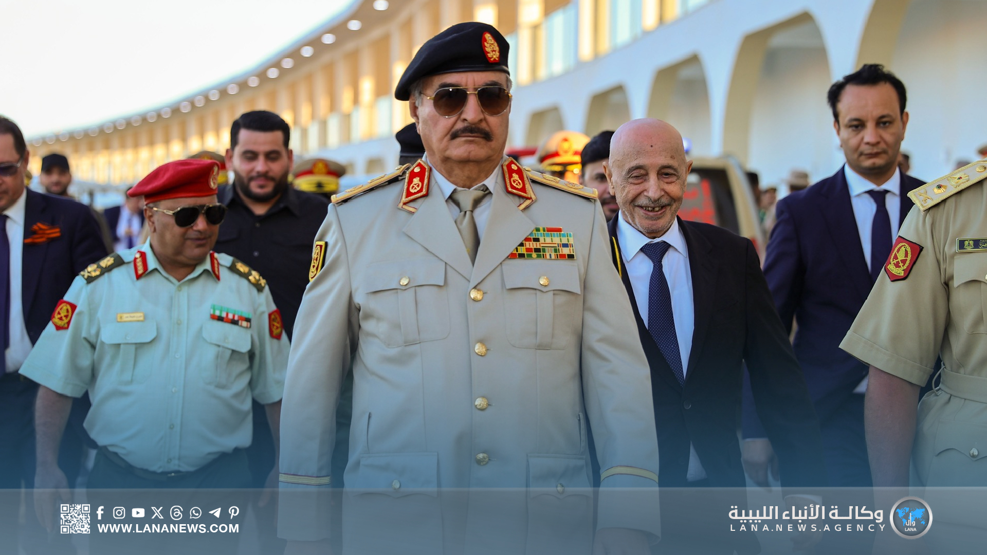 القائد العام يشيد بمستوى التجهيز في المدينة العسكرية الجديدة