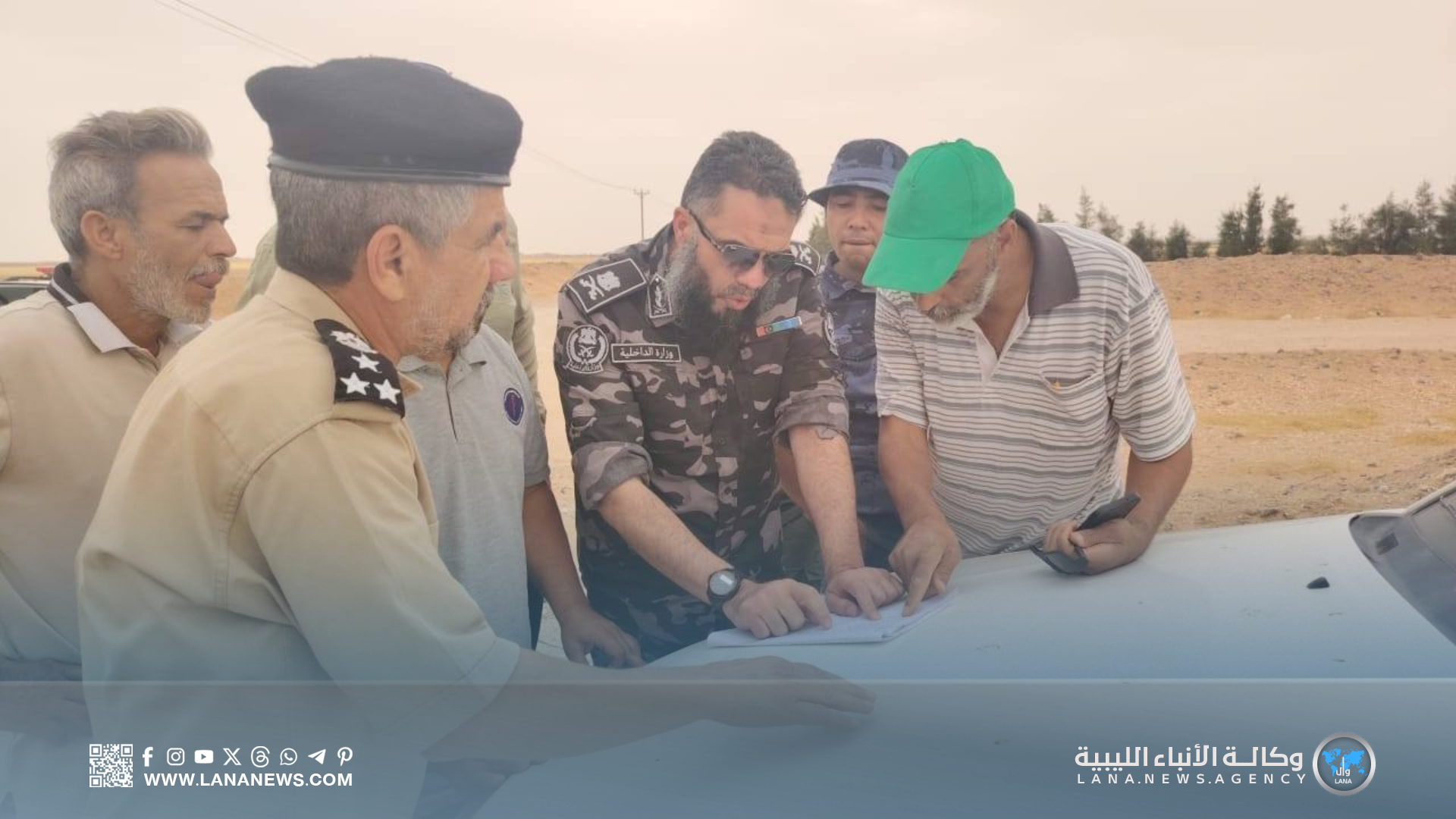 دوريات صحراوية جنوب سمنو لتعزيز الأمن ومتابعة الوضع الزراعي