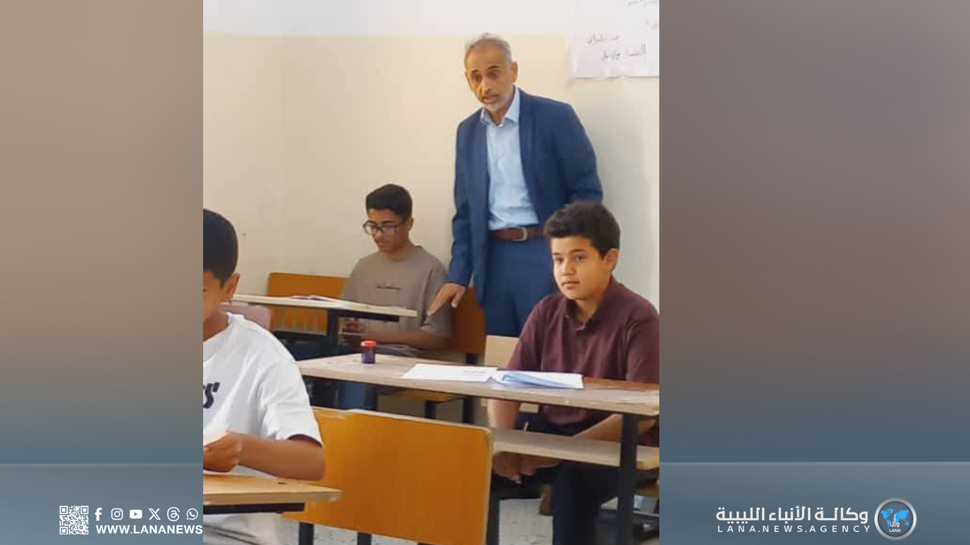متابعة سير امتحانات الشهادة الإعدادية  بخليج السدرة
