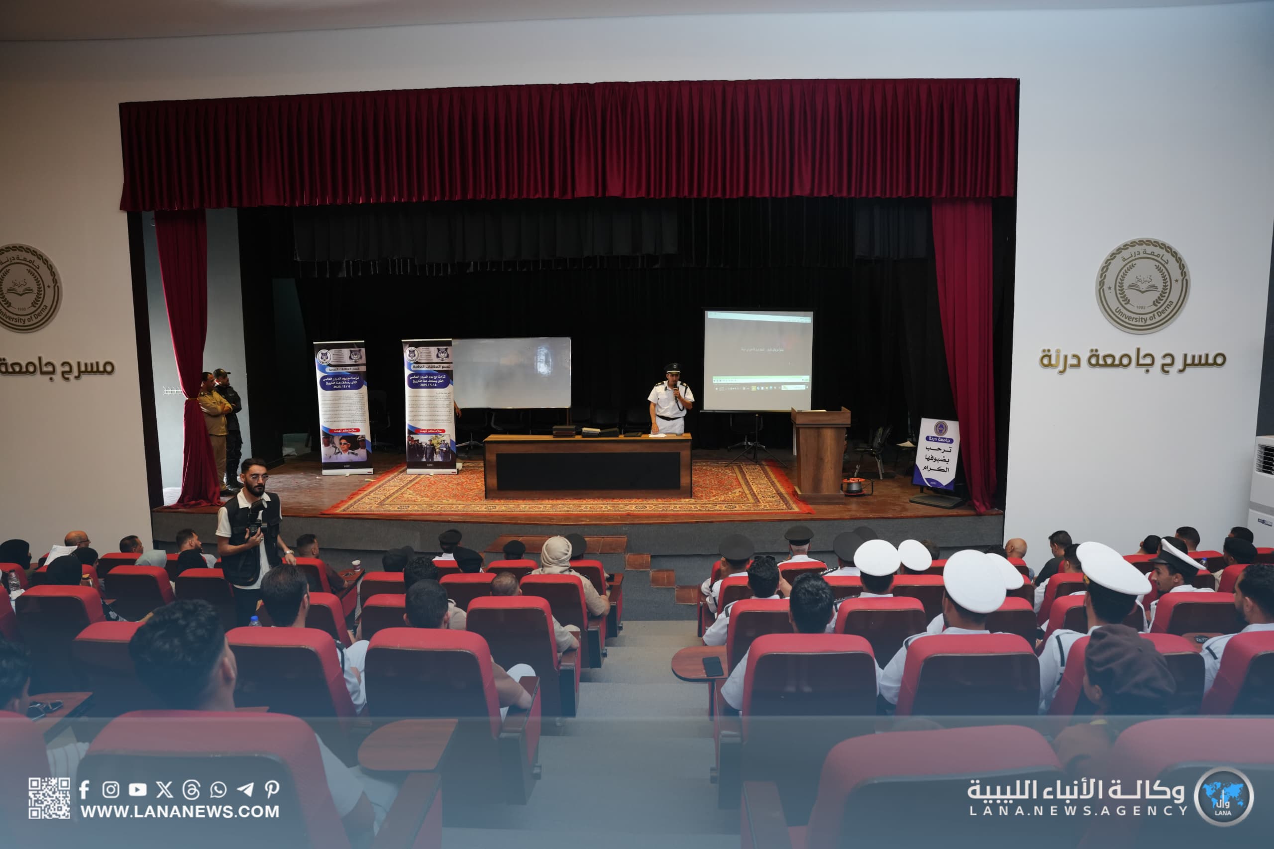 اختتام فعاليات أسبوع المرور العربي بجامعة درنة 
