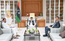 صالح يبحث مشاريع الإعمار مع حماد و بالقاسم حفتر