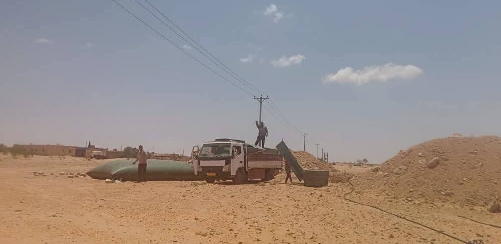تواصل الأعمال الإنشائية بمحطة الخلية الواحدة في وادي الأحمر بسرت