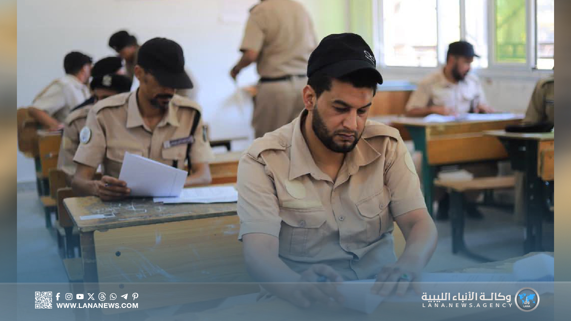 لجنة ترقية وزارة الداخلية تتابع سير الامتحانات بسرت