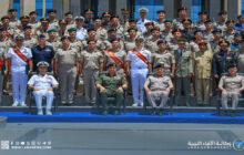 الفريق صدام حفتر يحضر تخريج دفعة ضباط بالأكاديمية العسكرية المصرية