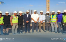 نجوم الكرة الليبية يزورون مشروعات تنموية في سرت أبرزها الملعب الدولي
