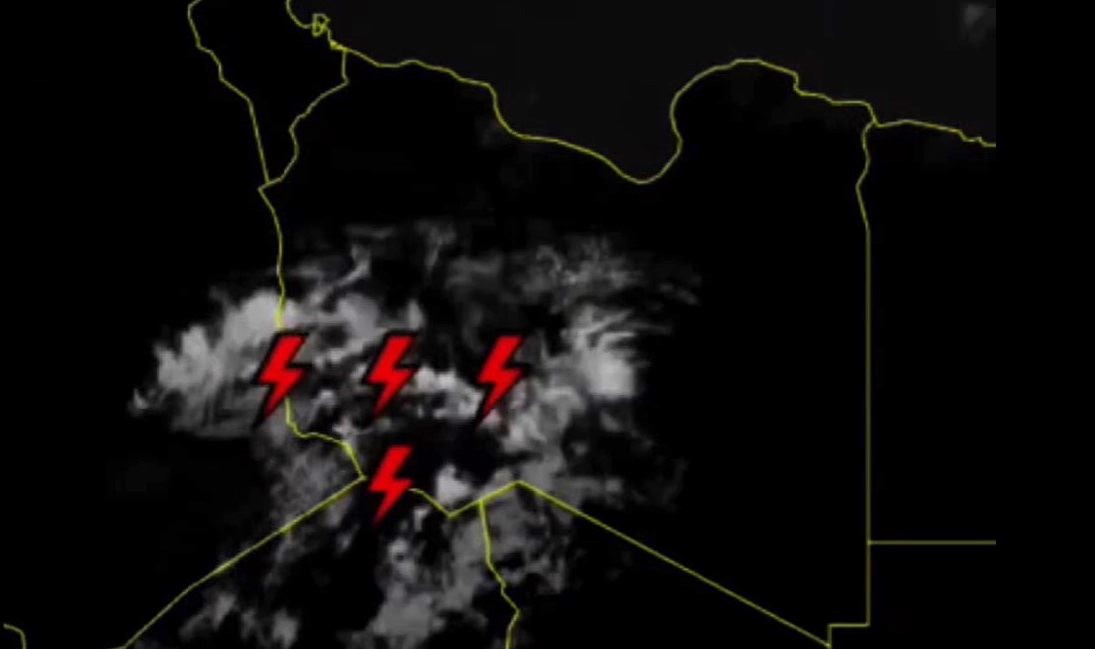 مركز الإرصاد يحذر من احتمال فيضان أودية بمناطق جنوب غرب ليبيا