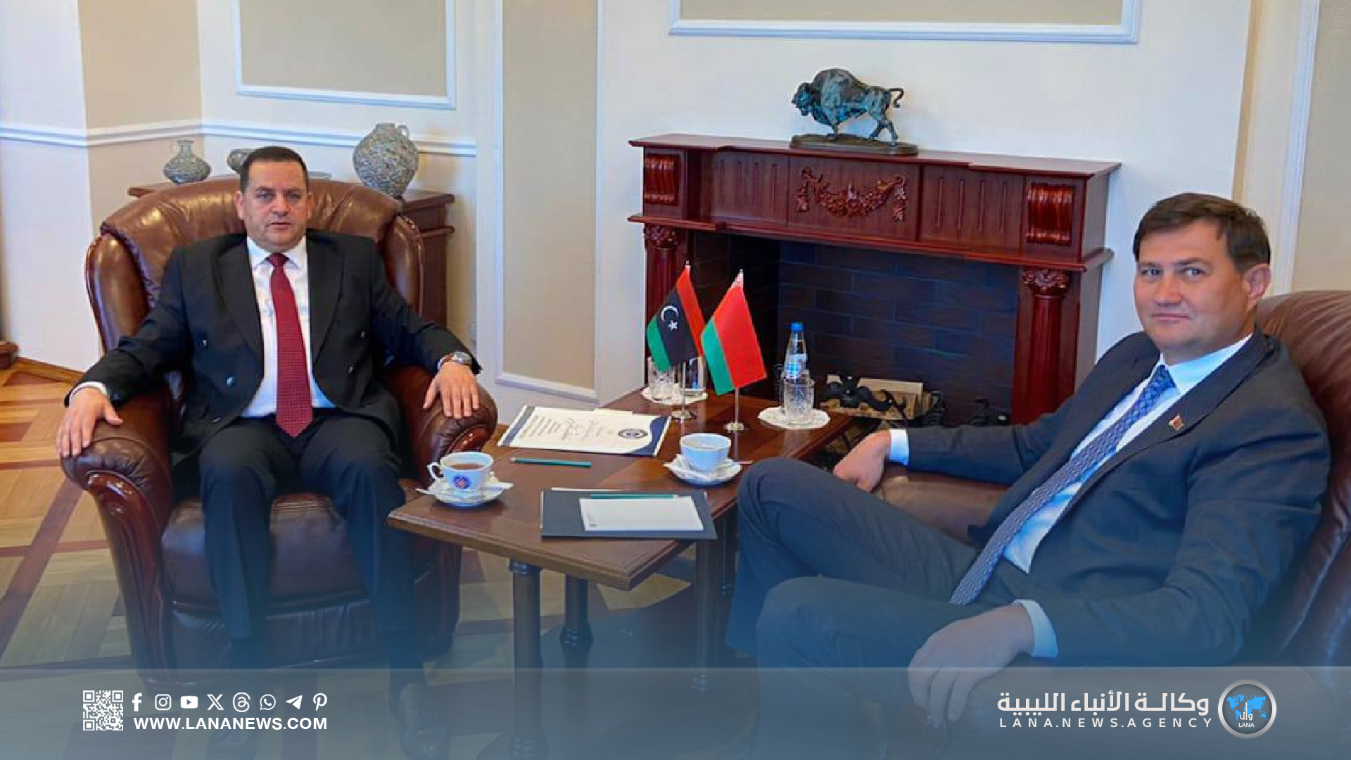 توافق ليبي–بيلاروسي على إطلاق خط جوي مباشر وتعزيز العلاقات الدبلوماسية