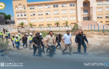 مدير صندوق التنمية يتفقد مشروع تطوير جامعة عمر المختار بالبيضاء