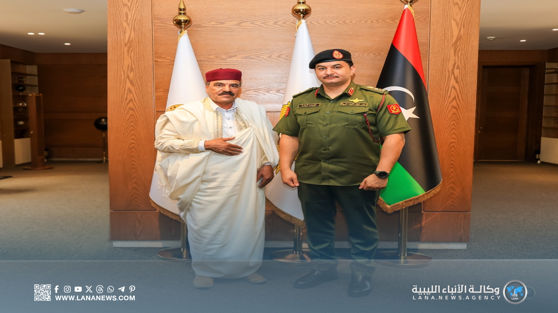 الفريق صدام خليفة يُناقش جهود المصالحة والاستقرار مع مُمثل قبيلة زوية