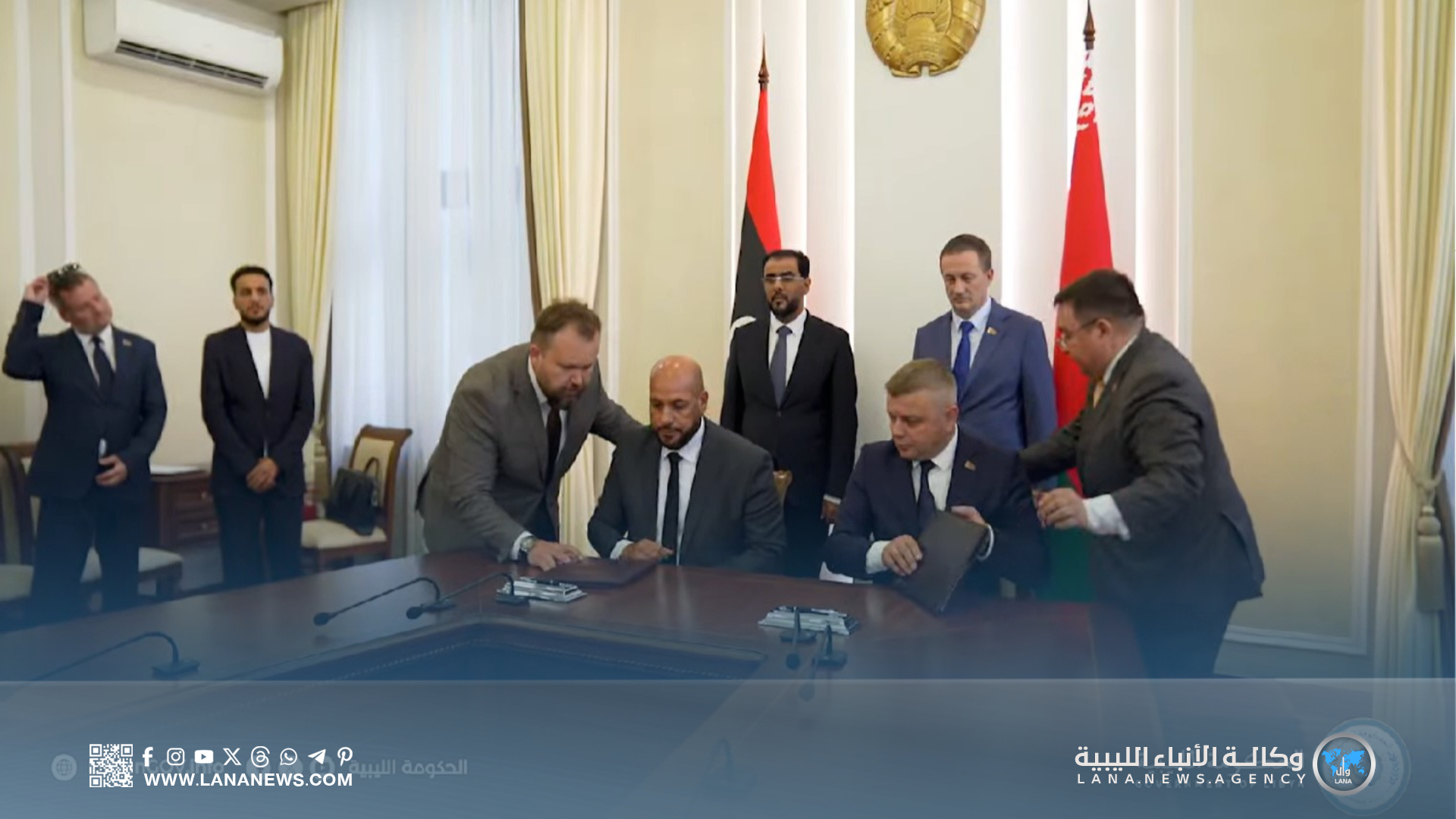 ليبيا وبيلاروسيا توقّعان اتفاقيات استراتيجية بحضور رئيسي الوزراء