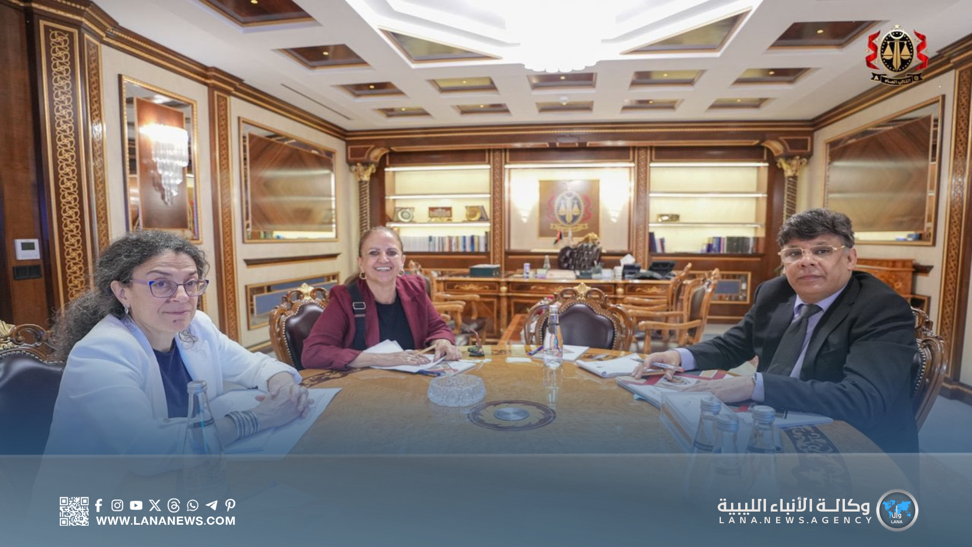 النائب العام يبحث مع البعثة الأممية أوضاع السجون وملفات الاحتجاز