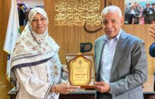 برلمانية ليبية تشارك في احتفال اتحاد عمال مصر بثورة الثلاثين من يوليو