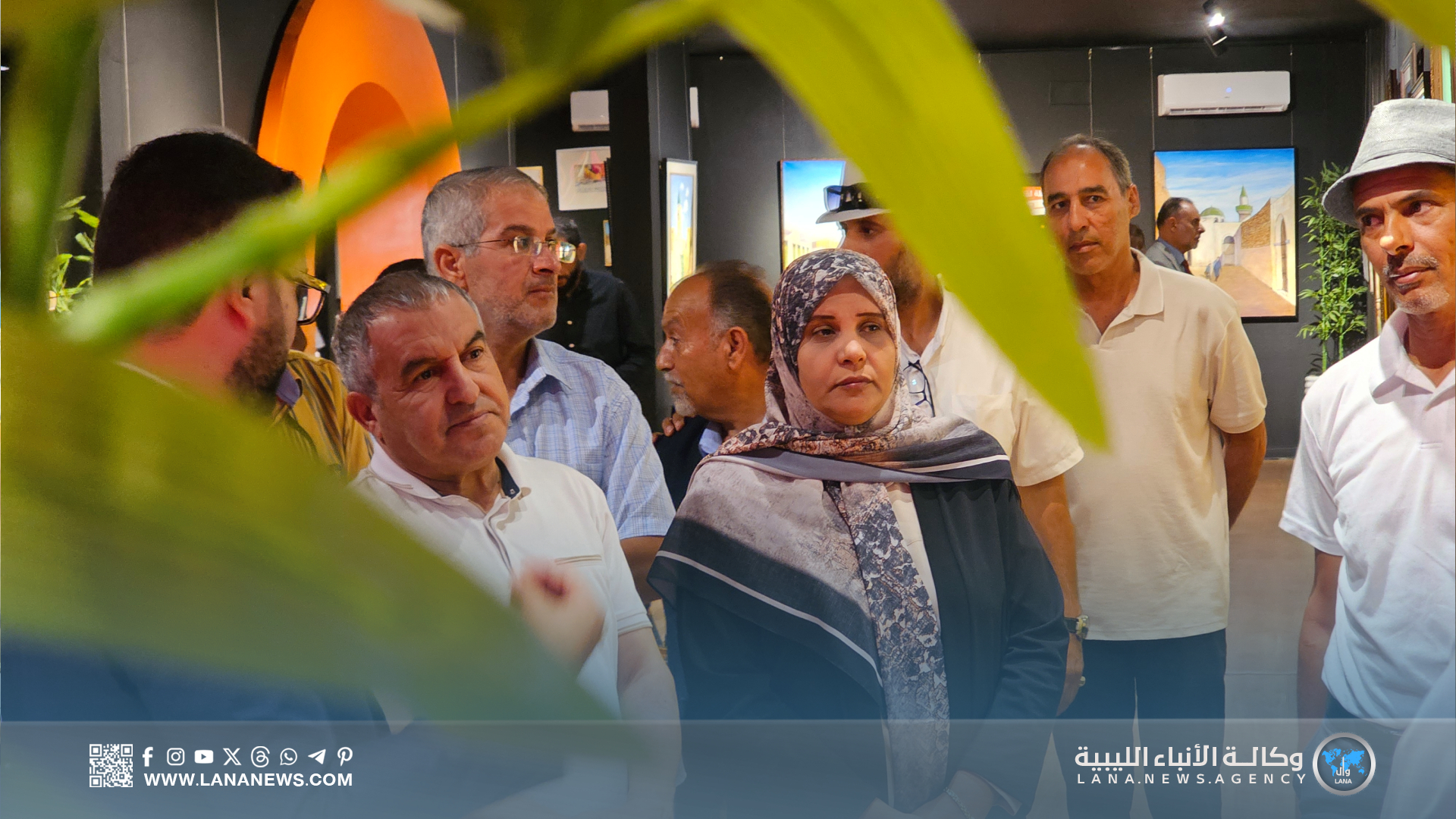 المعرض الجماعي الثالث للفنون التشكيلية ببنغازي يفتح أبوابه بحضور رسمي